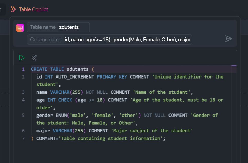 How to create a table with SQL code? | by Jing Li | Chat2DB | Medium