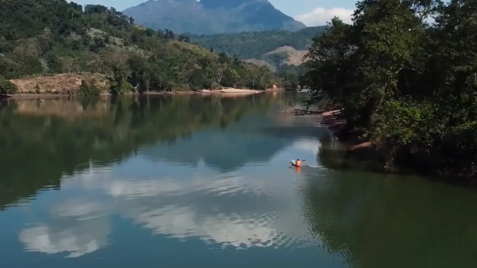 Tranquil riverside in Nong Khiaw, Laos