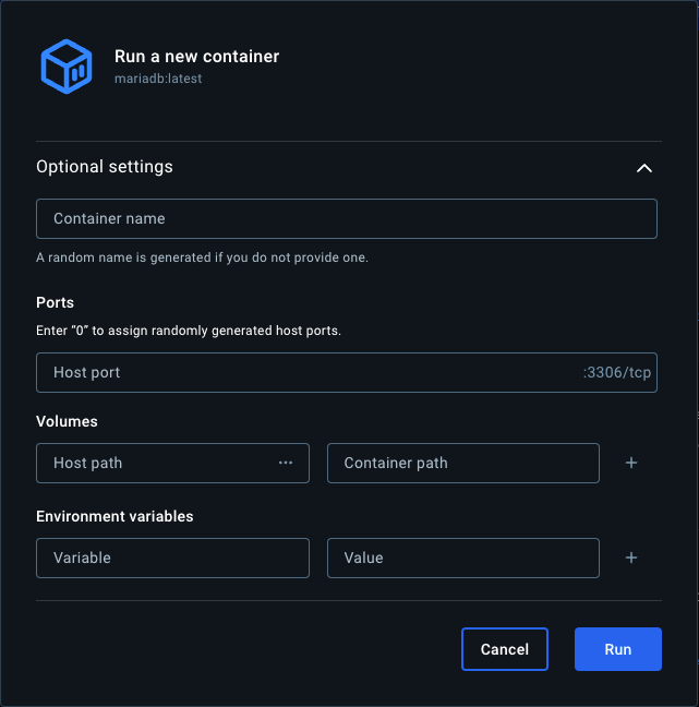 MariaDB Docker