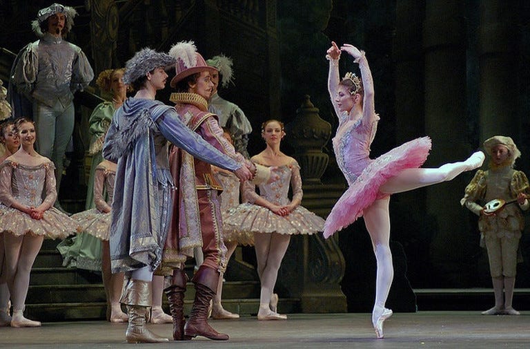 Scene from The Sleeping Beauty - Valentine's Day