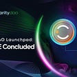 SingularityDAO Launchpad: Cogito TGE Concluded