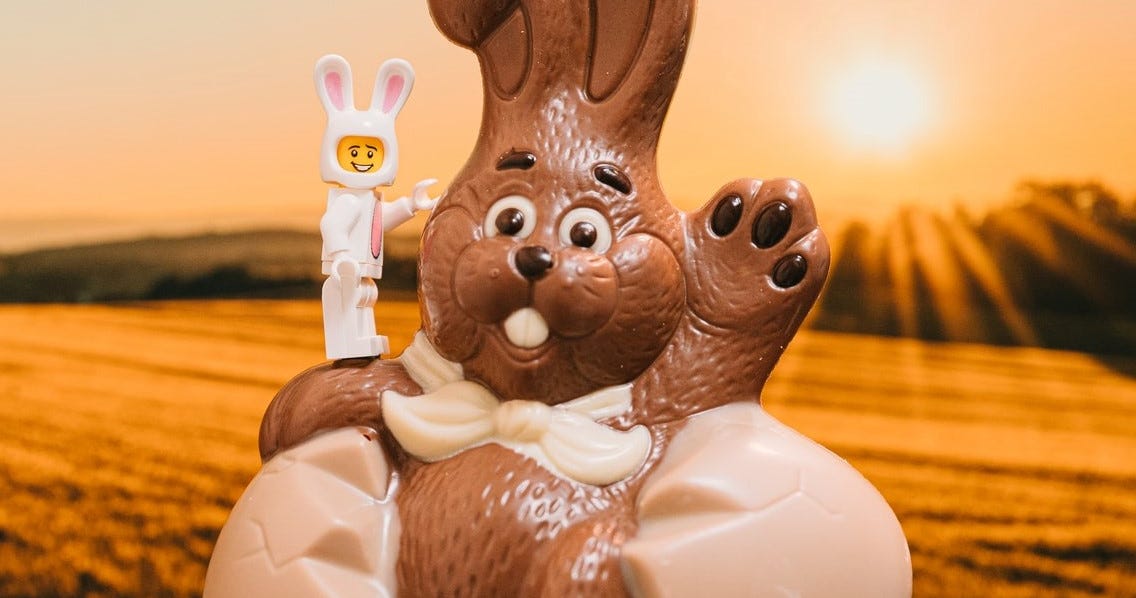 Massive Easter Chocolate Bunny. The Biggest Easter Chocolate Bunny