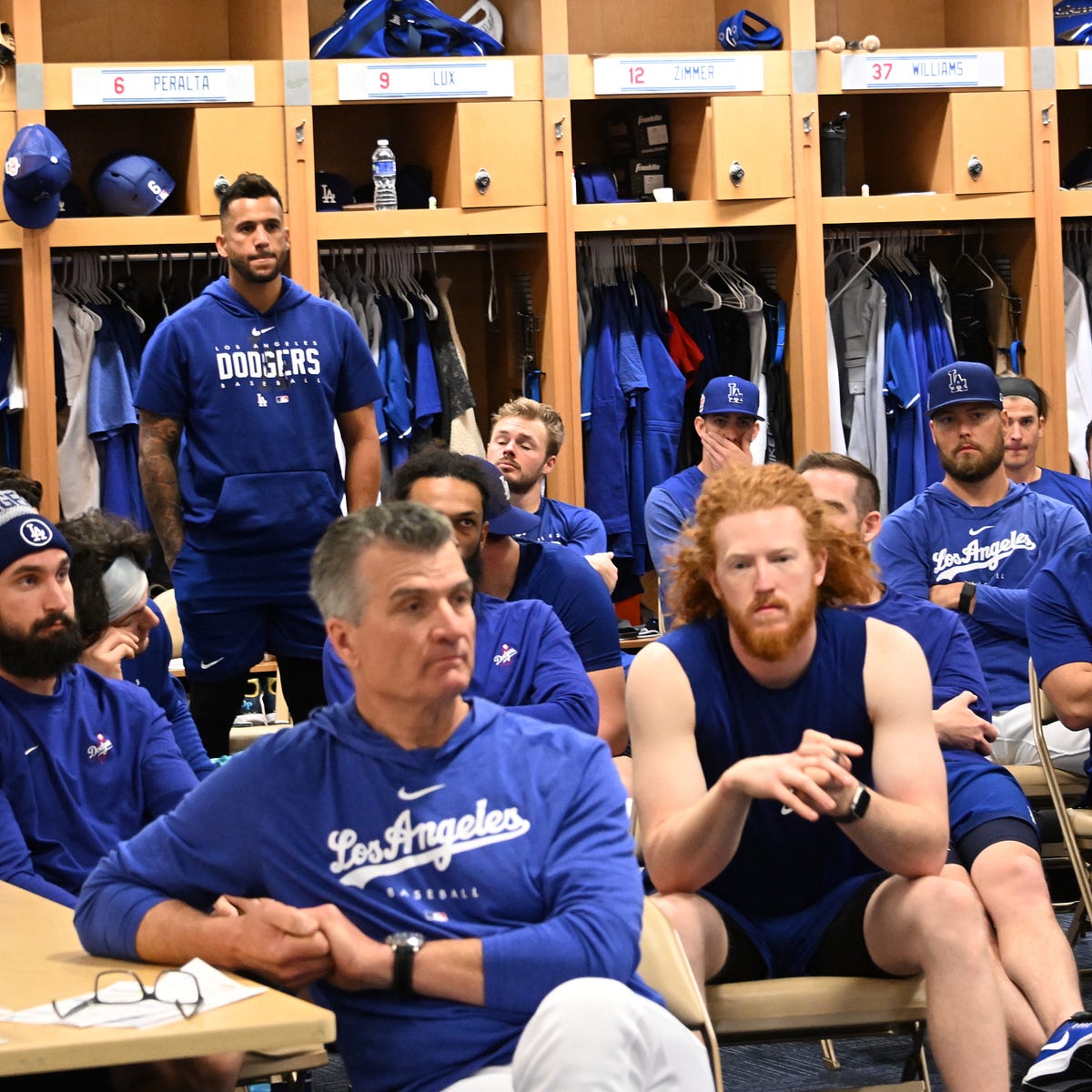 los angeles dodgers locker room