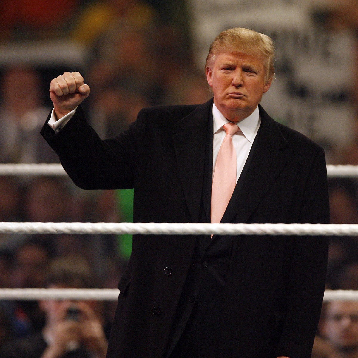 Just Like Wrestlemania, Trump Puts on a Show, by Henry Wismayer