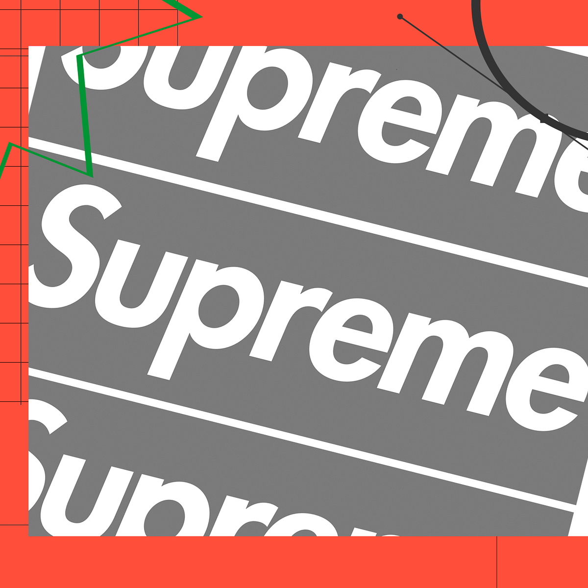 Supreme Red Logo Svg, Supreme Svg, Png, Fashion Brand Logo, Dripping