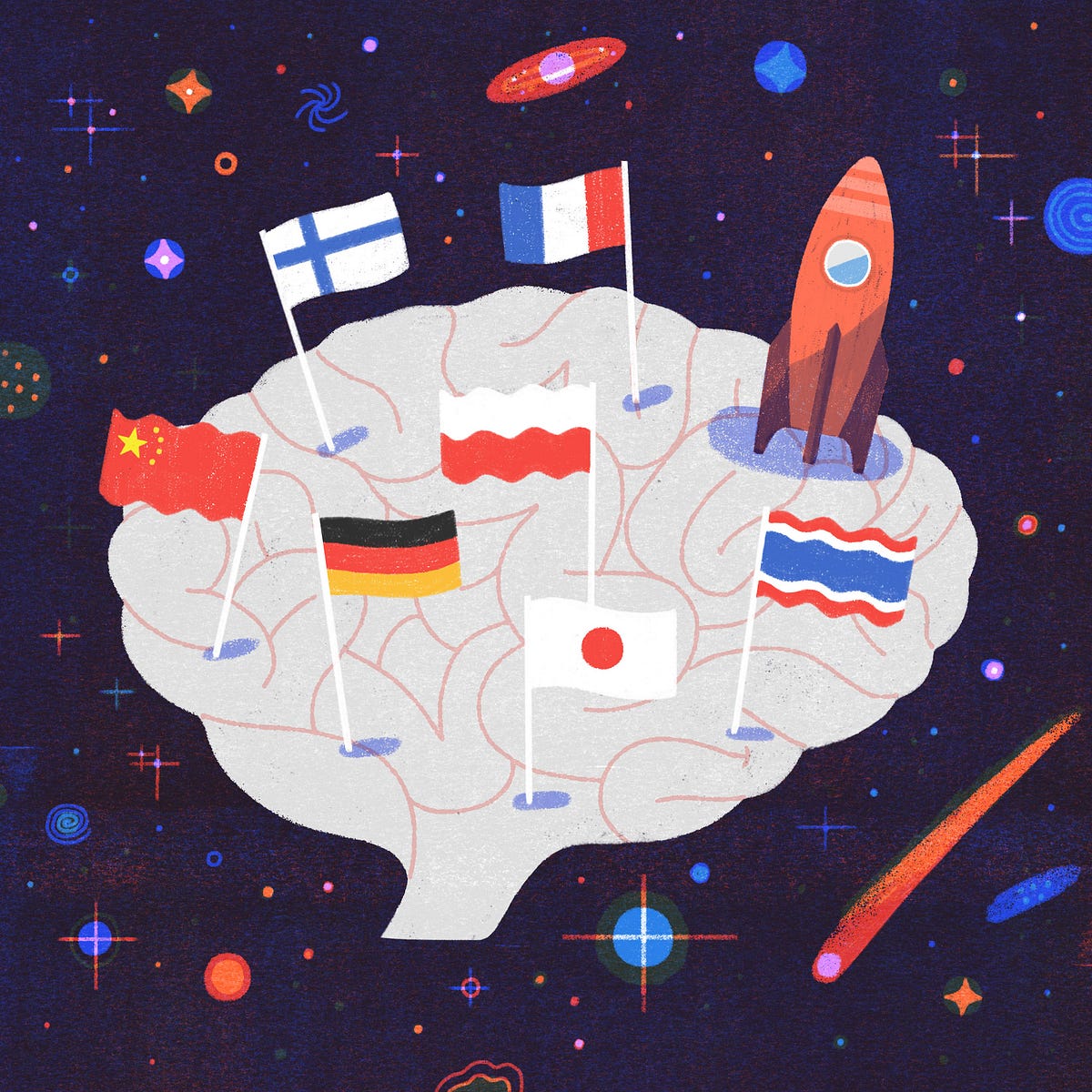 Learning a new language gives your brain a temporary activity boost