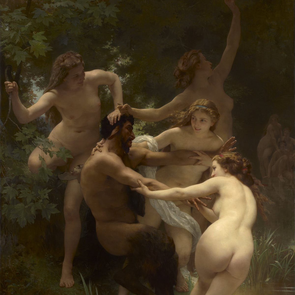 The Nymphs and Satyrs of William-Adolphe Bouguereau by Remy Dean Signifier Medium photo photo