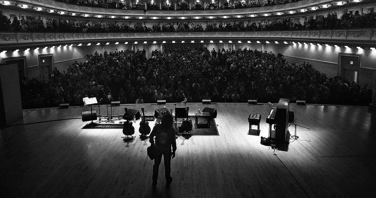 Good Evening When The Lights Go Down and the Band First Takes The