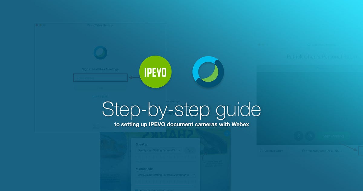 Guide to setting up IPEVO doc cameras with ex On IPEVO