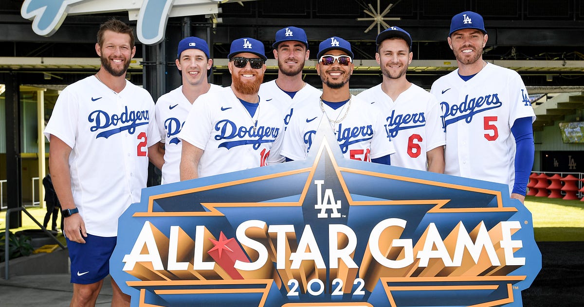 Los Angeles Dodgers White Green 2022 MLB All-Star Celebrity Softball G