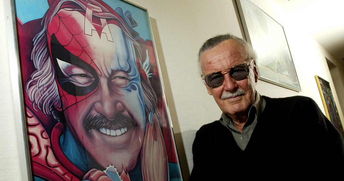 イラスト Stan Lee by Ryan Benjamin STANLEE and THE POWER RANGERS - ART PRINT — Art Of Alex Kotkin