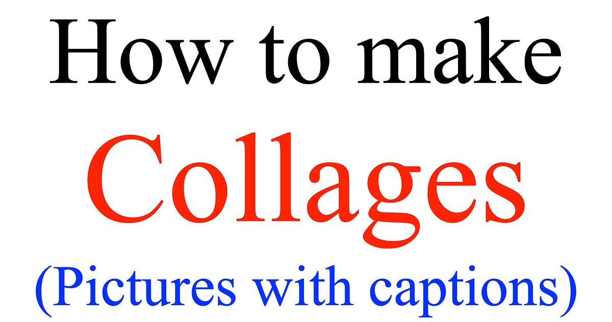 How to make pictures with captions (erotic collages) — Keynote version