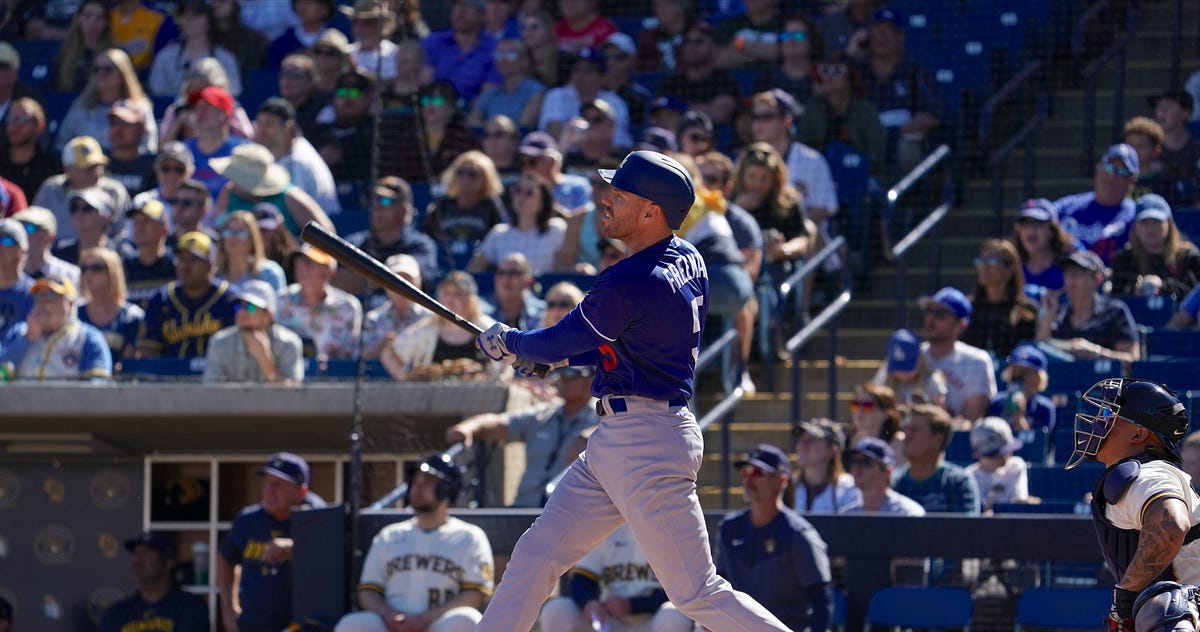 Dodgers: Watch Freddie Freeman's First Spring Training At-Bat - Inside the  Dodgers