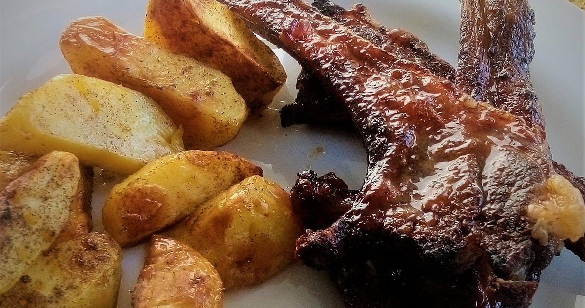 Simple Barbeque Basting Sauce. A tangy sauce for lamb or pork chops or