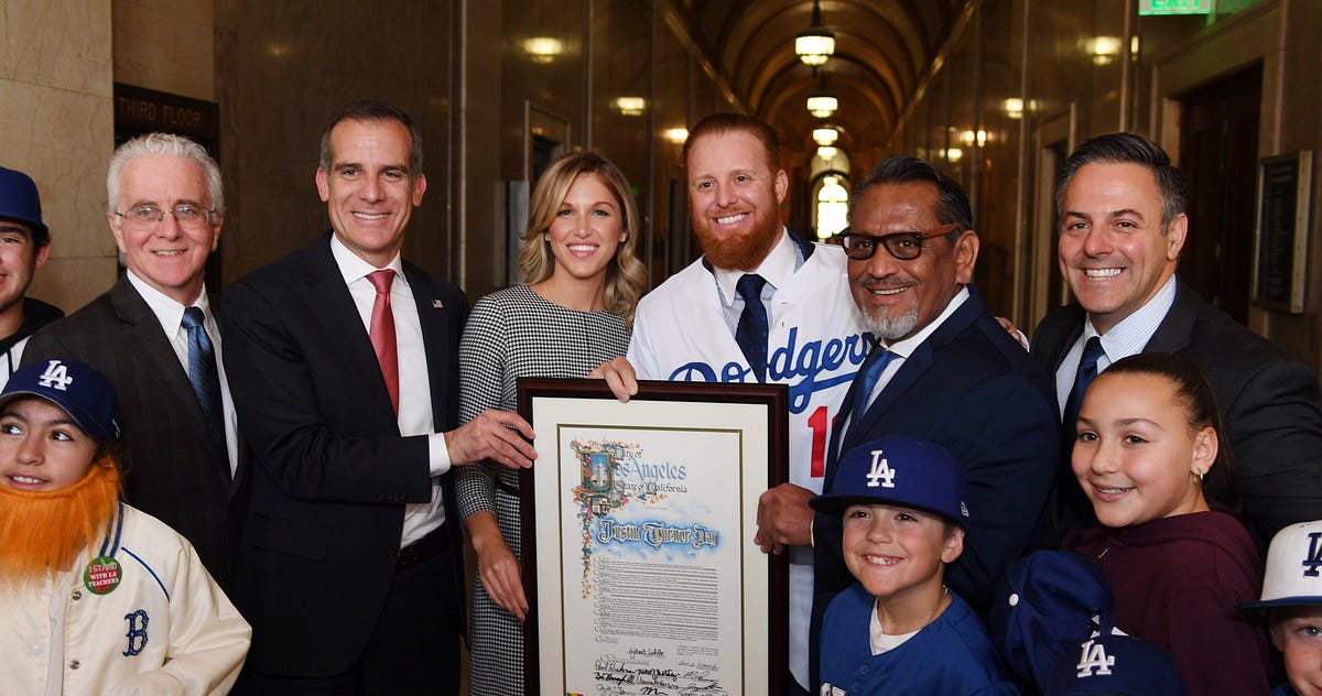 Justin Turner Day Celebration At Los Angeles Dream Center 