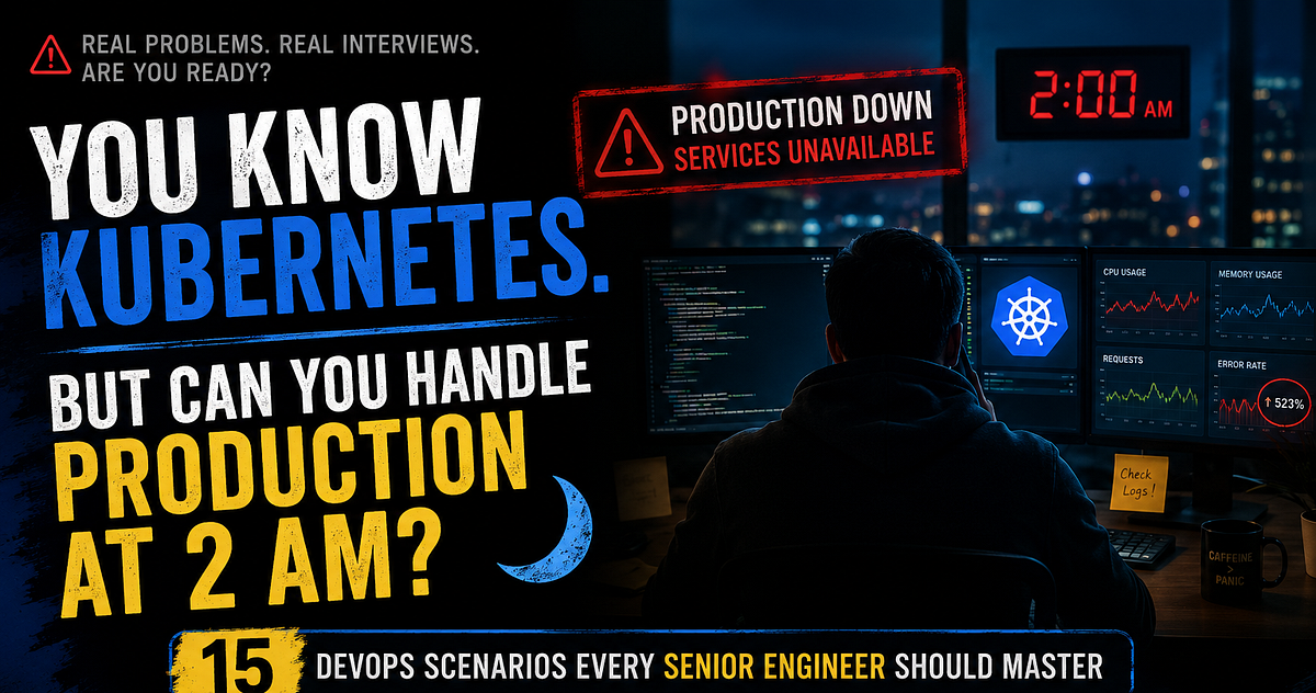 You Know Kubernetes. But Can You Handle Production at 2 AM?