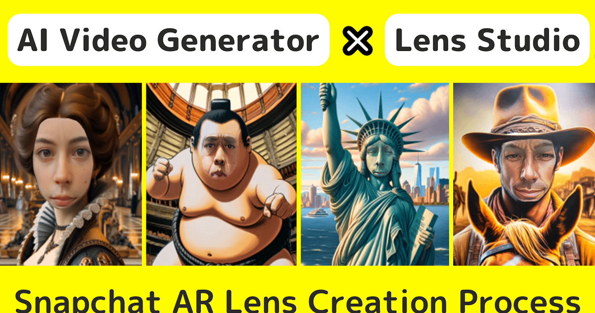 Creating Snapchat AR Lens with AI Video Generator and Lens Studio by Designium Designium