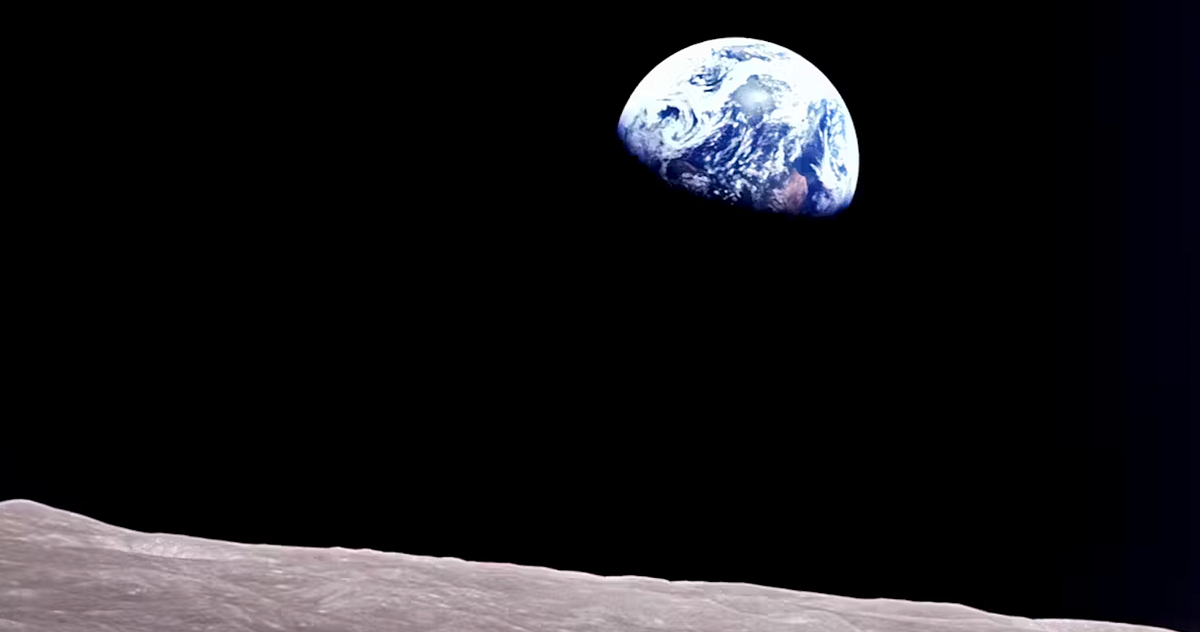 Earth photographed from space