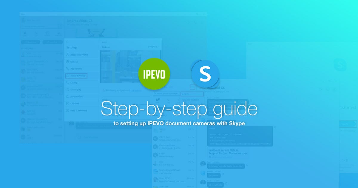 Guide to setting up IPEVO doc cameras with Skype On IPEVO