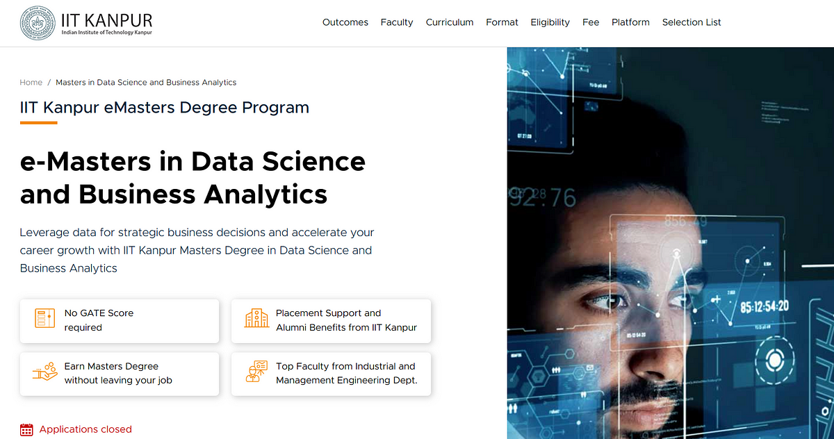 Comparing IIT Kanpur's eMasters in Data Science and Business