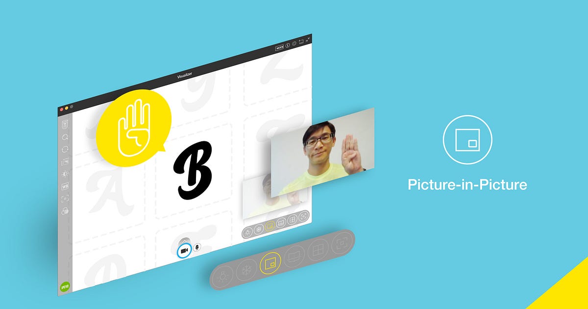 PictureinPicture with IPEVO Visualizer software by IPEVO On IPEVO