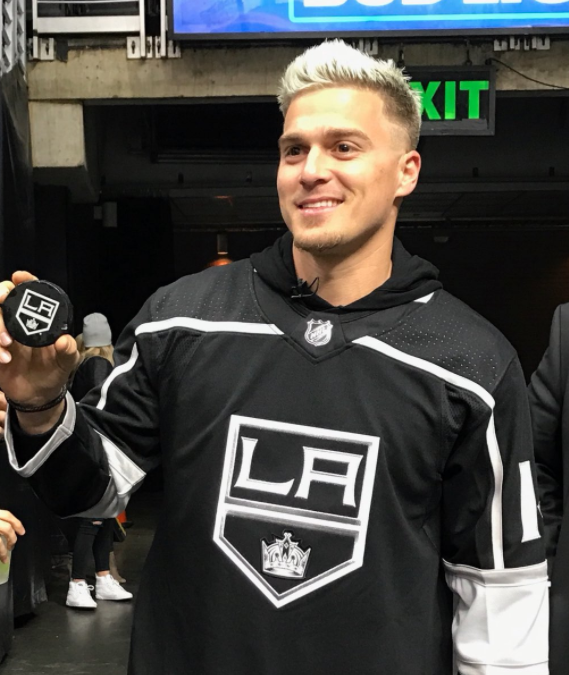 Watch: Kiké and the Kings. Kiké Hernández dropped the puck for