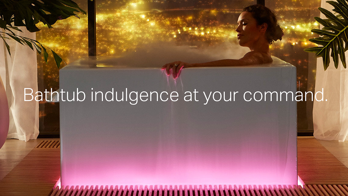 Image of: This Smart Tub Has a Literal Fog Machine For All Your Bath Time Rave Needs