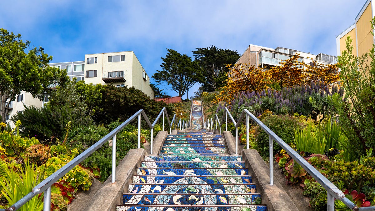 Image of: 7 Beautiful Mosaic-Tiled Stairways in San Francisco