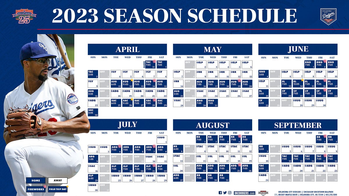 OKC Dodgers Announce Special Promotions for First Half of 2023