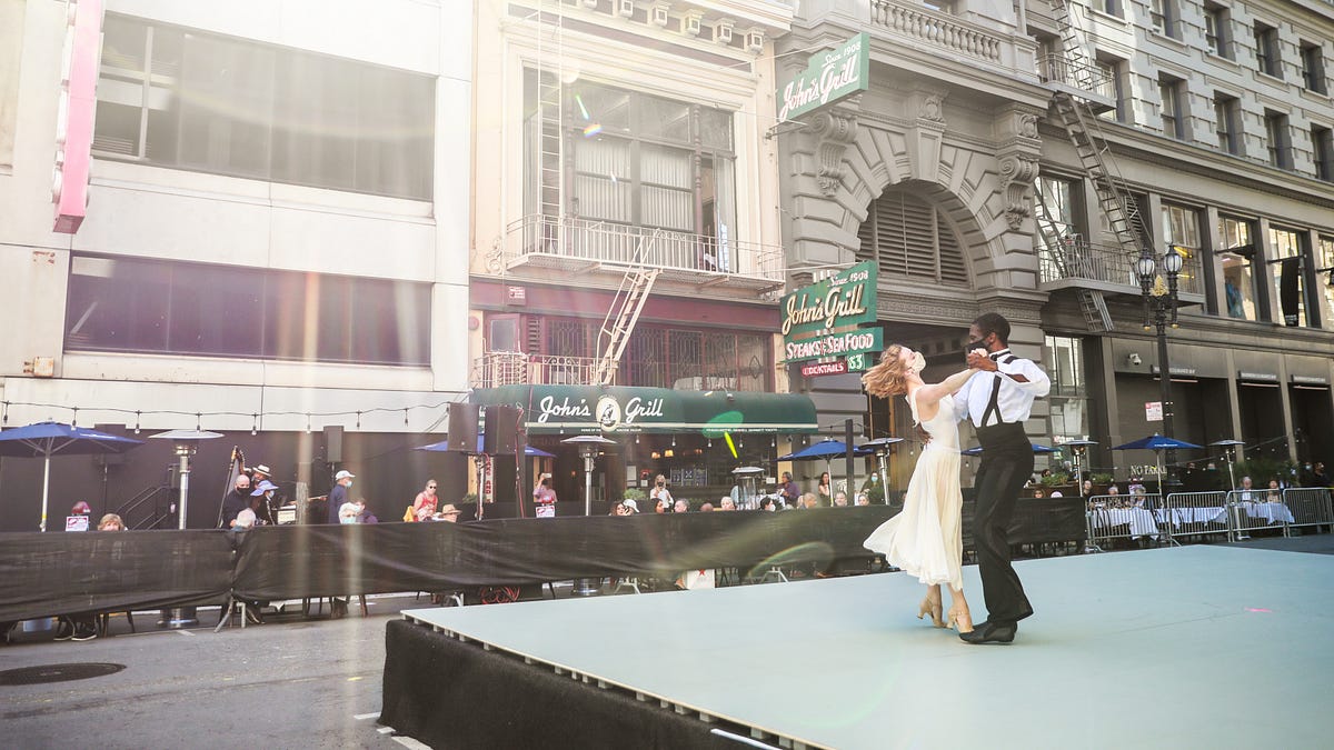 Image of: A Pandemic Show: Ballet in the Middle of a San Francisco Street