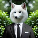 White Fox Head