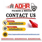 ADHR Packers and Movers, 8262850044.