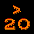 > 20