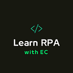 Learn RPA with EC 🤖