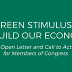 Green Stimulus Proposal