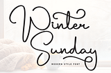 Winter Sunday Font