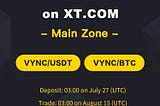 XT Will List VYNC