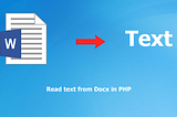 How to read the text from Docx in php