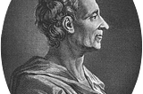 A portrait of the French philosopher Montesquieu