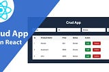 Crud Operation in React JS