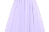 Lilac Azazie Katerina — Tulle And Charmeuse Tea Length Dress