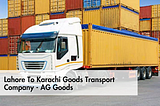 Lahore to Karachi Goods Transport Company — 0326 0995579.