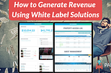 HOW TO GENERATE REVENUE USING WHITE LABEL SOLUTIONS