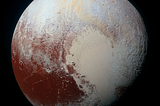 Color-enhanced global image mosaic of Pluto.