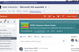 Adding Yammer feeds to a Microsoft Team