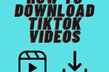 Download TikTok Videos Cover Image