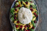 Little Gem Lettuce, Burrata and Stonefruit Salad photographed by Kristina Gill | DesignSponge