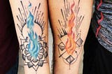 Twin Flames Tattoos: Symbols Of Love On Your Skin