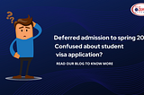 Student visa application for Spring 2021