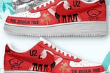 U2 The Joshua Tree Red Air Force Shoes: A Tribute to Rock & Roll Legends